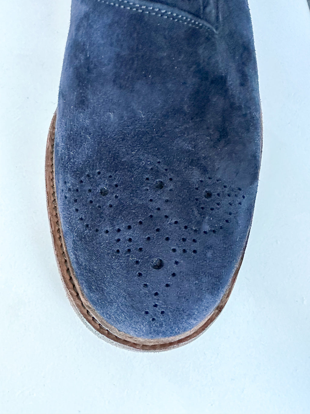 Dolce And Gabbana Blue Oxford Brogues