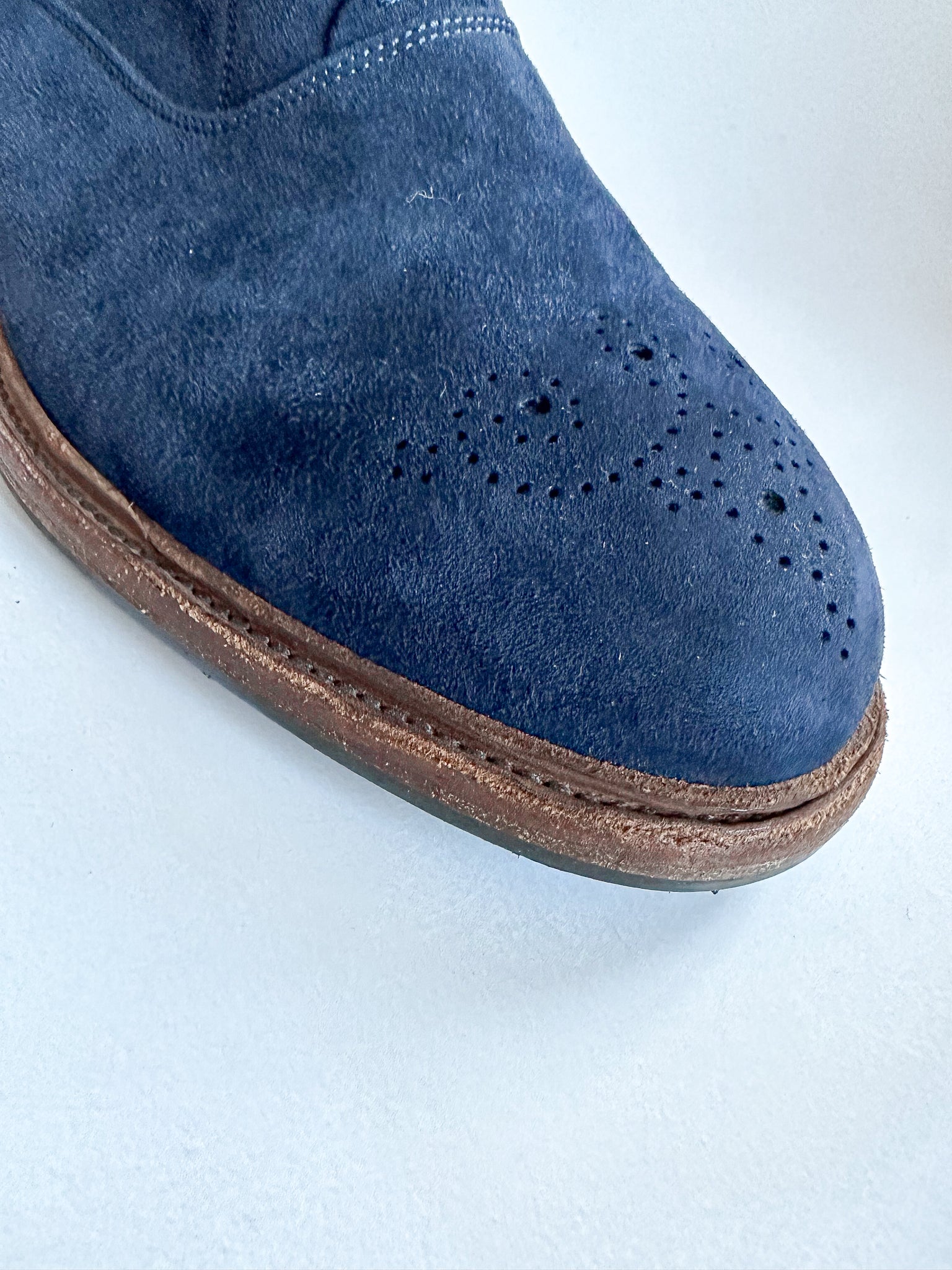 Dolce And Gabbana Blue Oxford Brogues