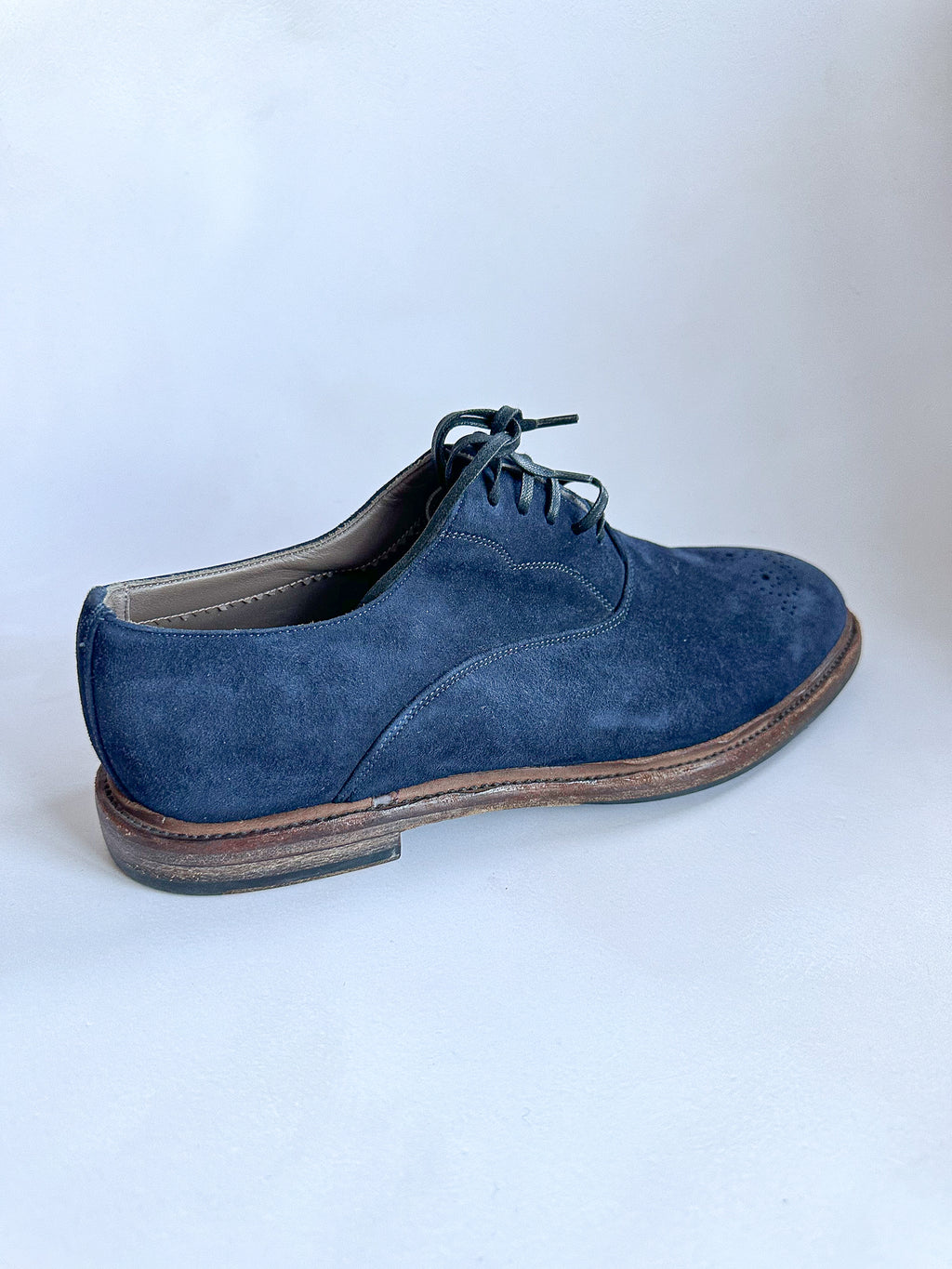 Dolce And Gabbana Blue Oxford Brogues