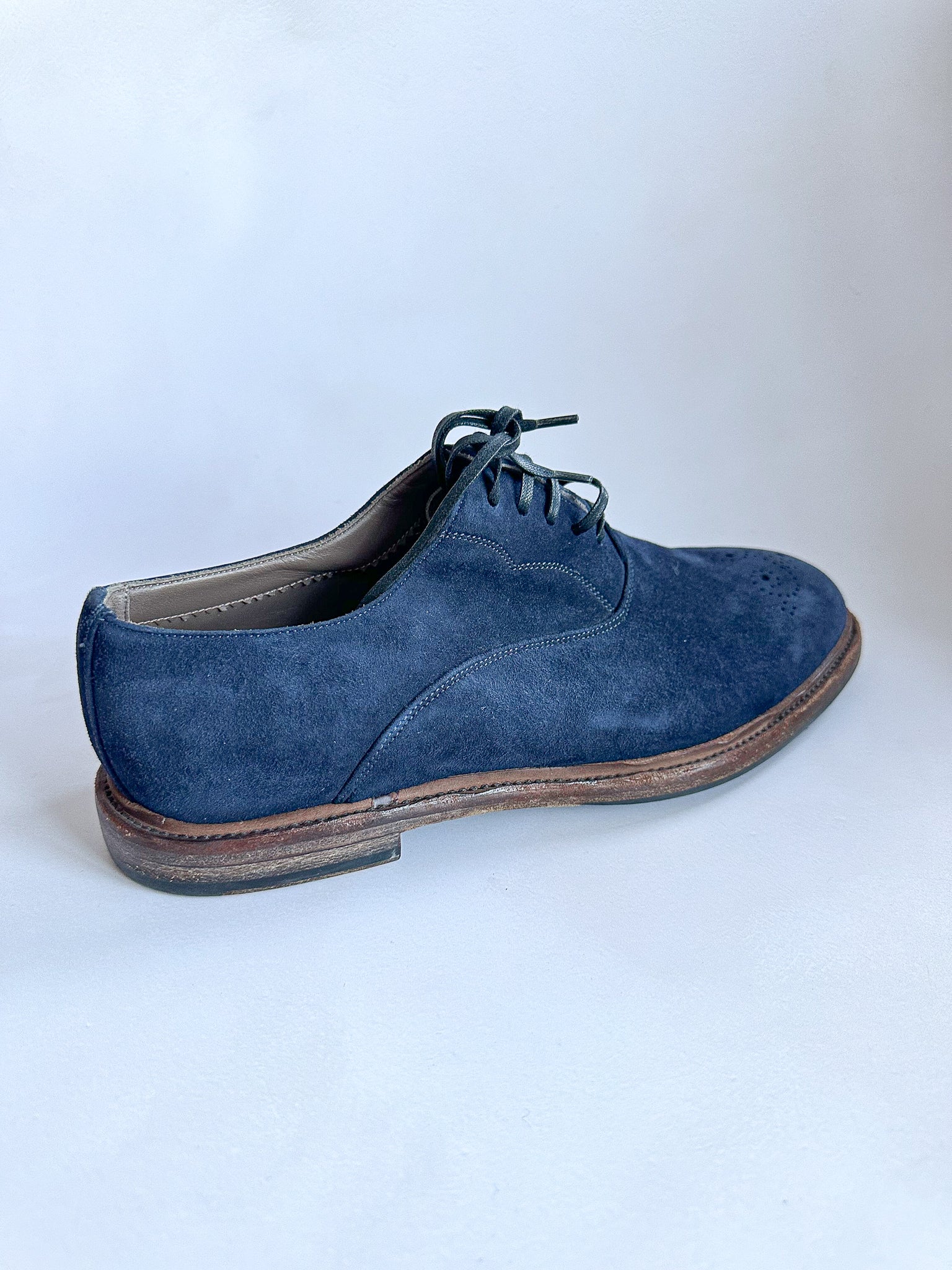 Dolce And Gabbana Blue Oxford Brogues