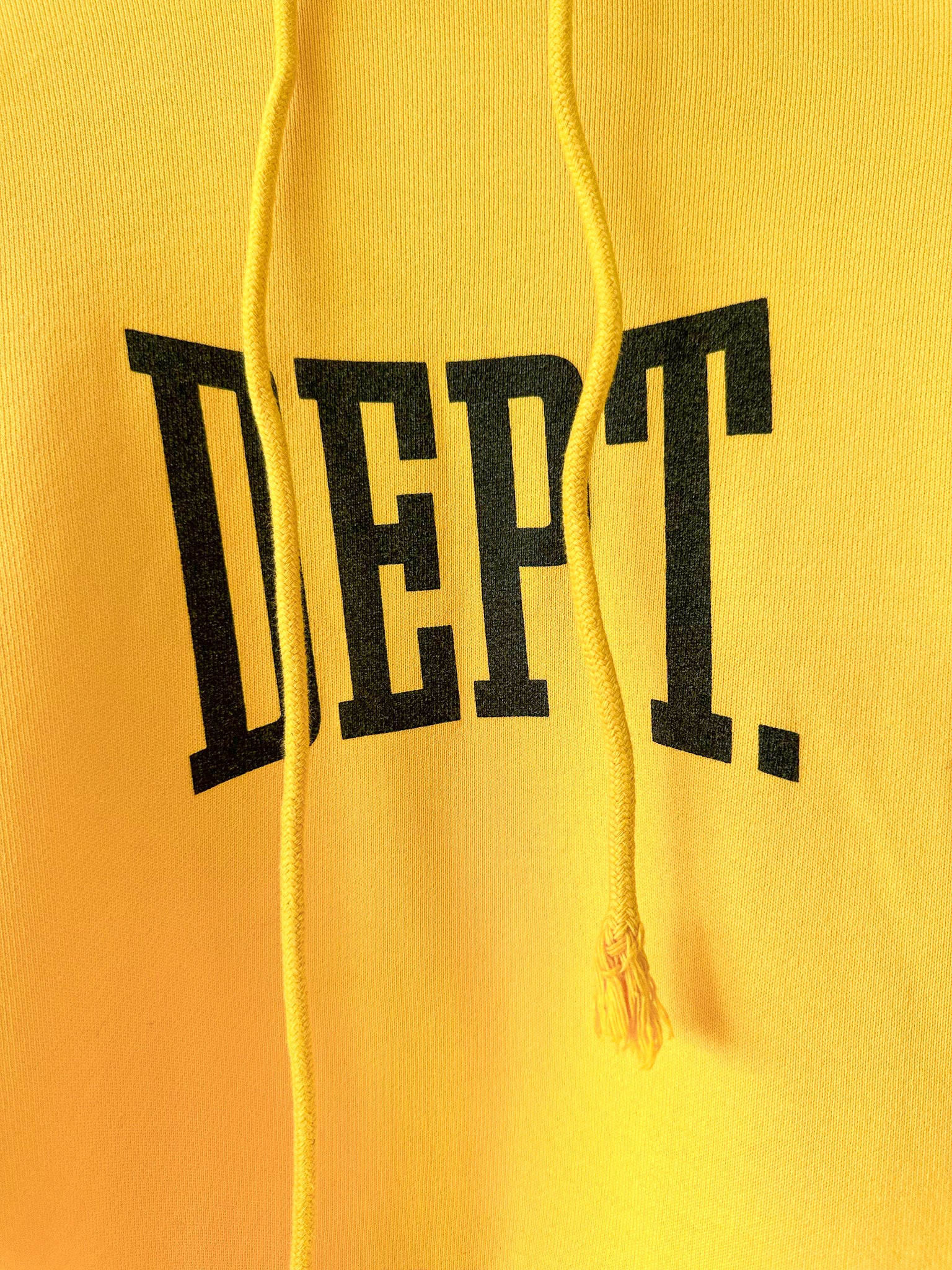 Gallery Dept. Yellow Gym Cut Off Sleeveless Hoodie
