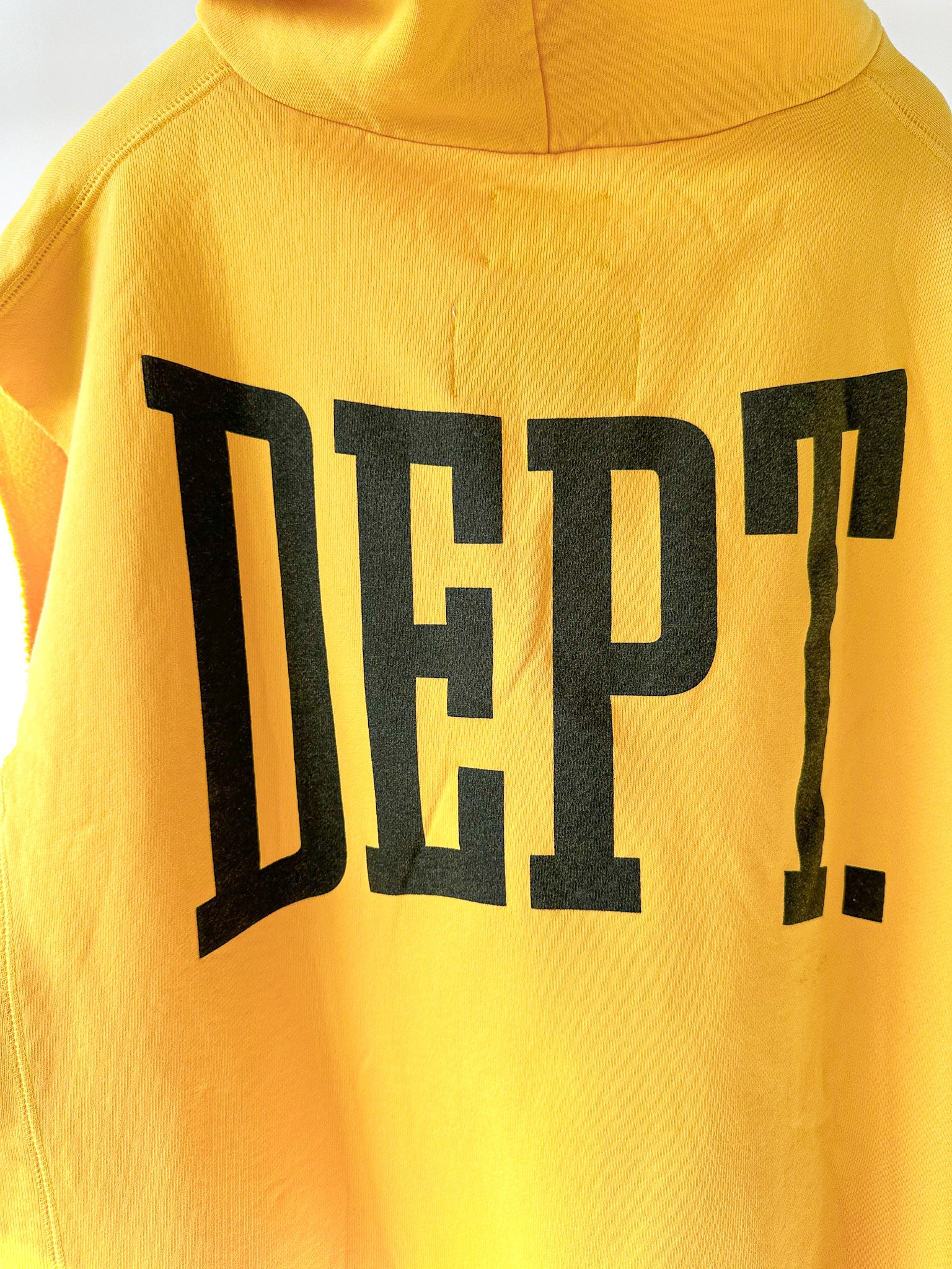 Gallery Dept. Yellow Gym Cut Off Sleeveless Hoodie