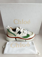 Chloé Sonnie Low Top 'Jungle Green' Trainers (FLAWS)