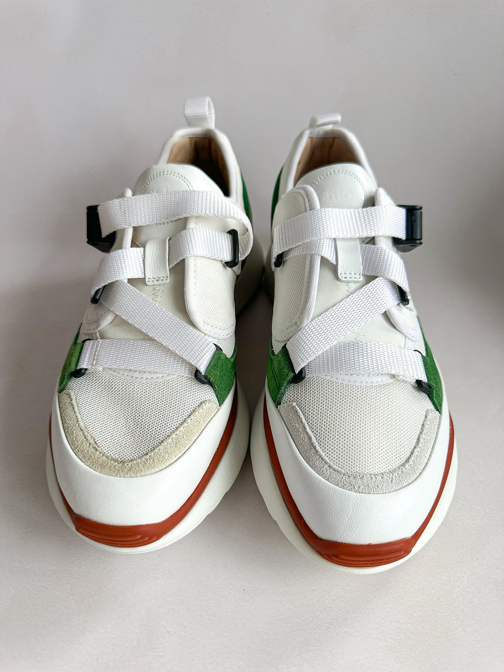 Chloé Sonnie Low Top 'Jungle Green' Trainers (FLAWS)