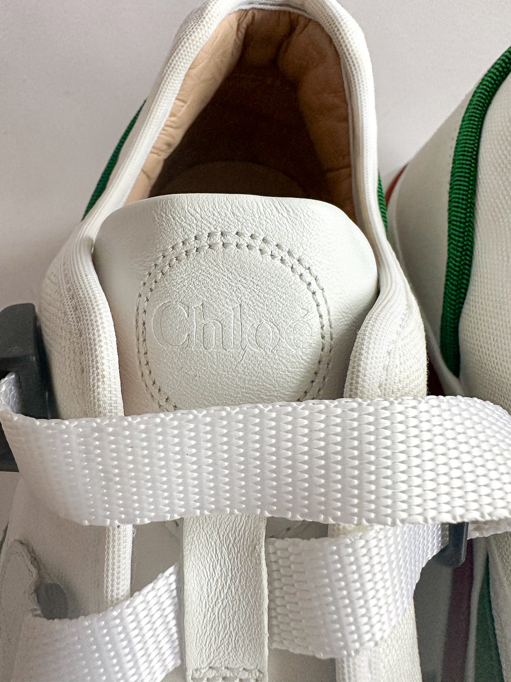 Chloé Sonnie Low Top 'Jungle Green' Trainers (FLAWS)