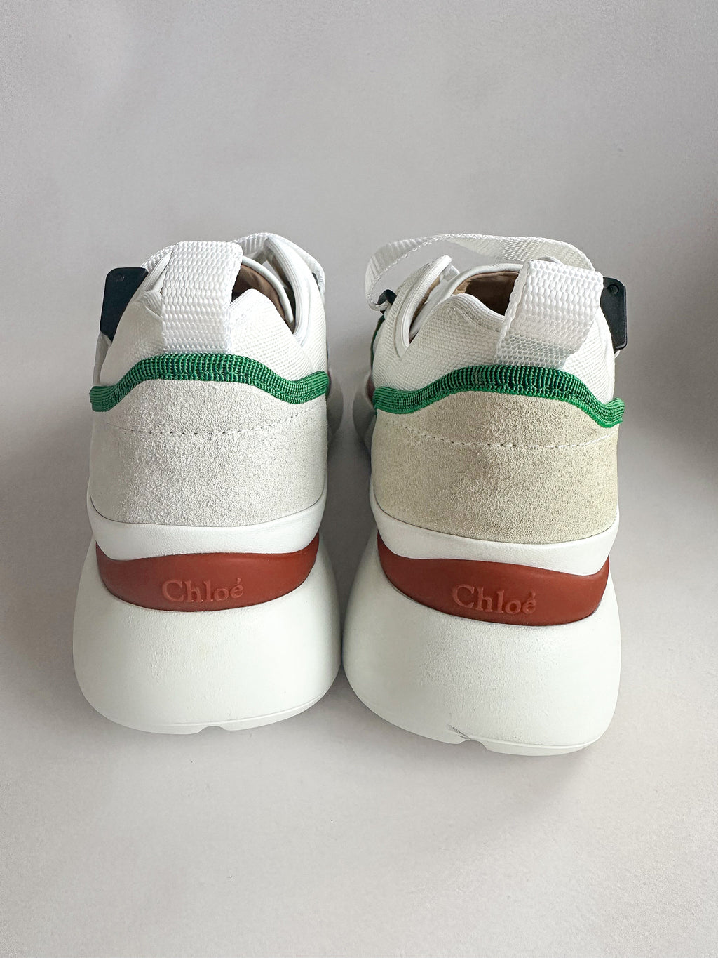 Chloé Sonnie Low Top 'Jungle Green' Trainers (FLAWS)