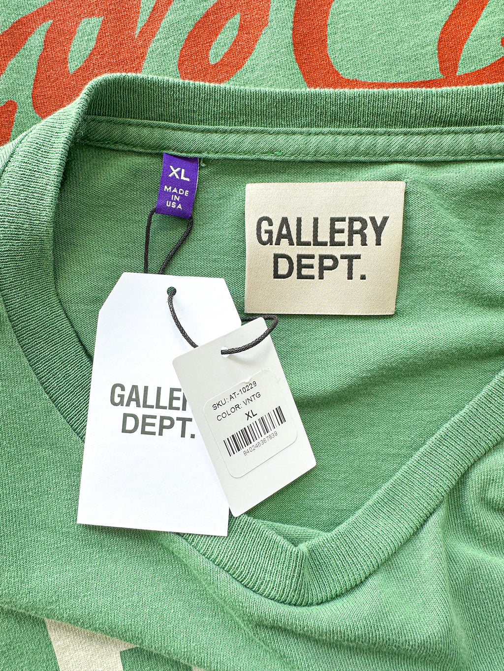 Gallery Dept. Green Boxing Arena Logo T-shirt