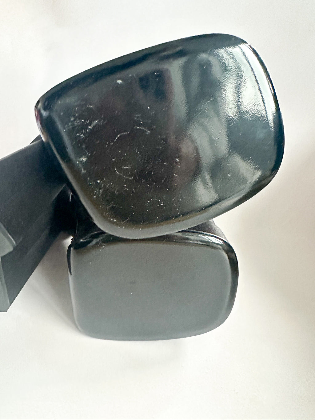 Versace Medusa Charm Aevitas Black Satin Platform Pumps