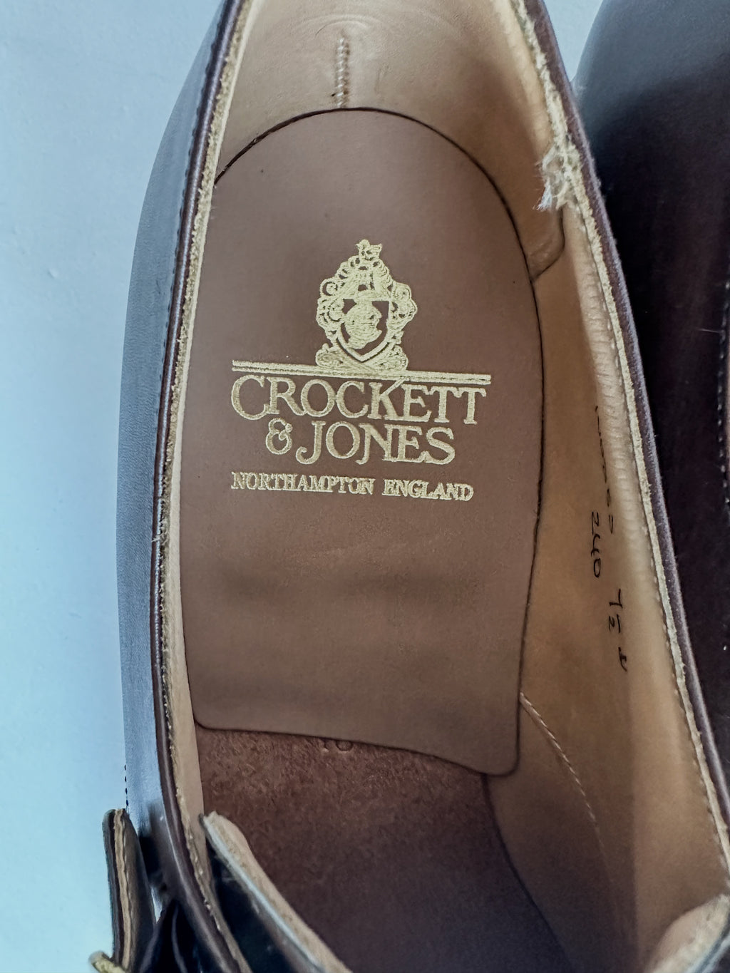 Crockett & Jones Peal & Co Dark Brown Single Monk Strap Shoe