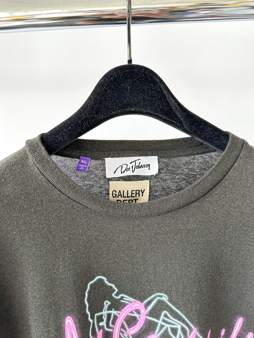 Gallery Dept X Doc Johnson Body Cocktails T Shirt Faded Black
