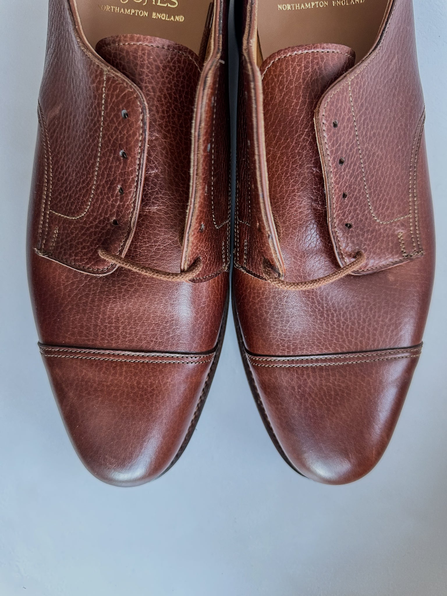 Crockett & Jones Peal & Co Derby Brown Leather Shoes