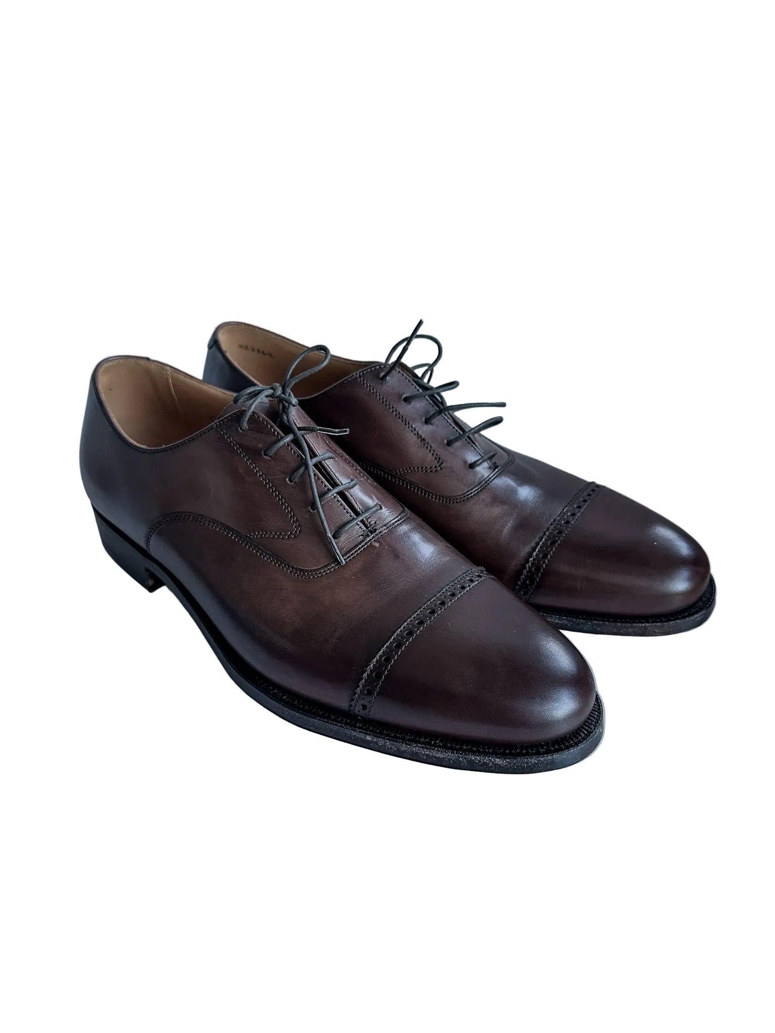 Crockett & Jones Peal & Co Brown Oxford Shoes
