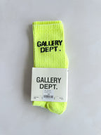 Gallery Dept. Long Crew Neon Lime Socks