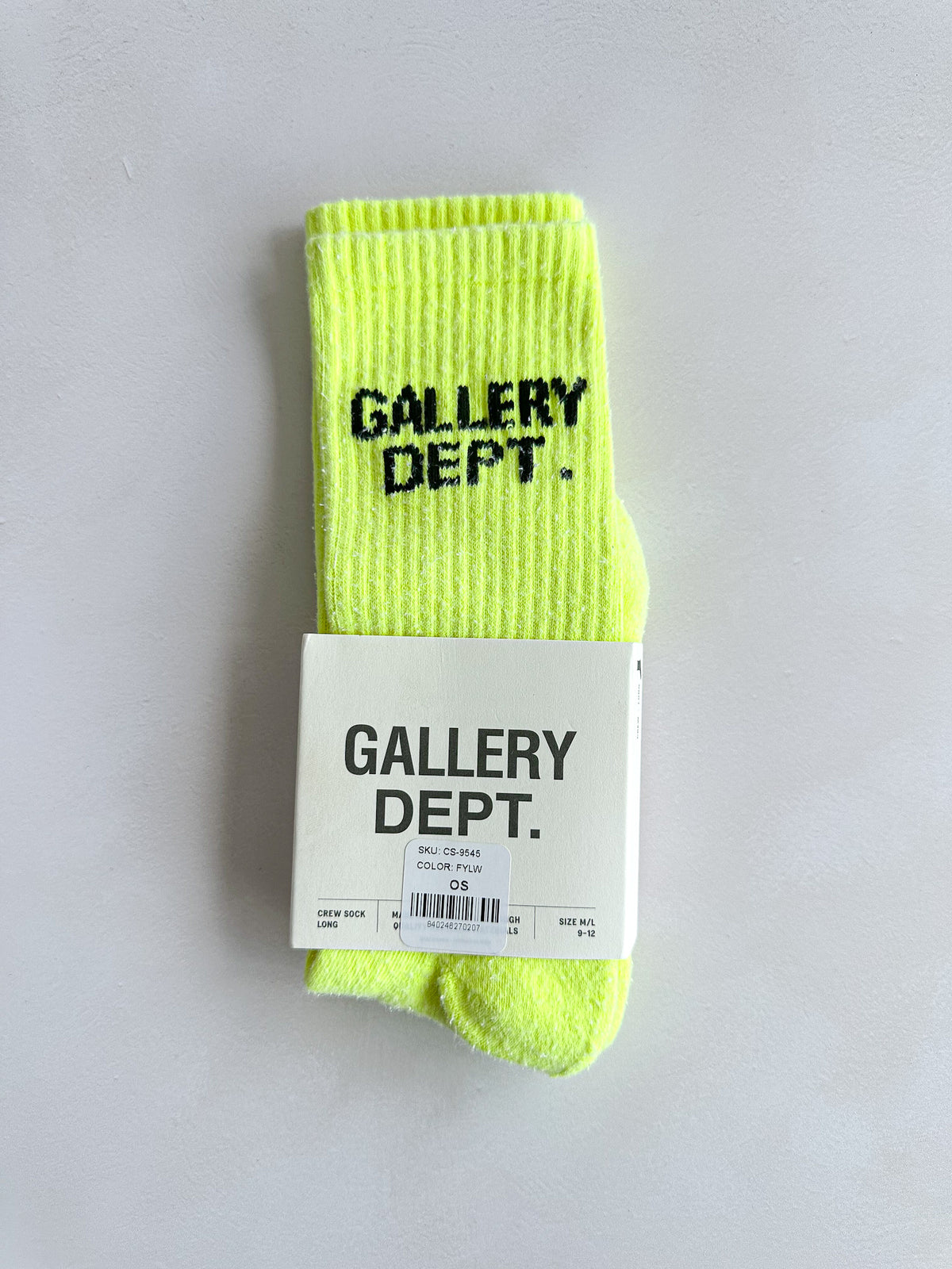 Dept. Long Crew Neon Lime Socks