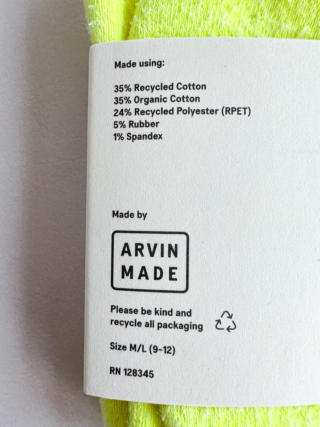 Gallery Dept. Long Crew Neon Lime Socks