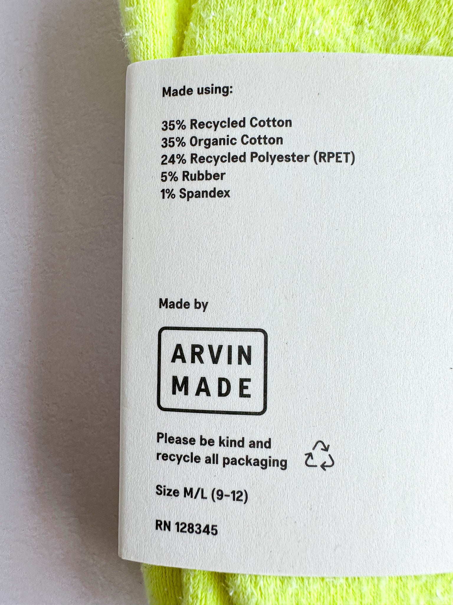 Gallery Dept. Long Crew Neon Lime Socks