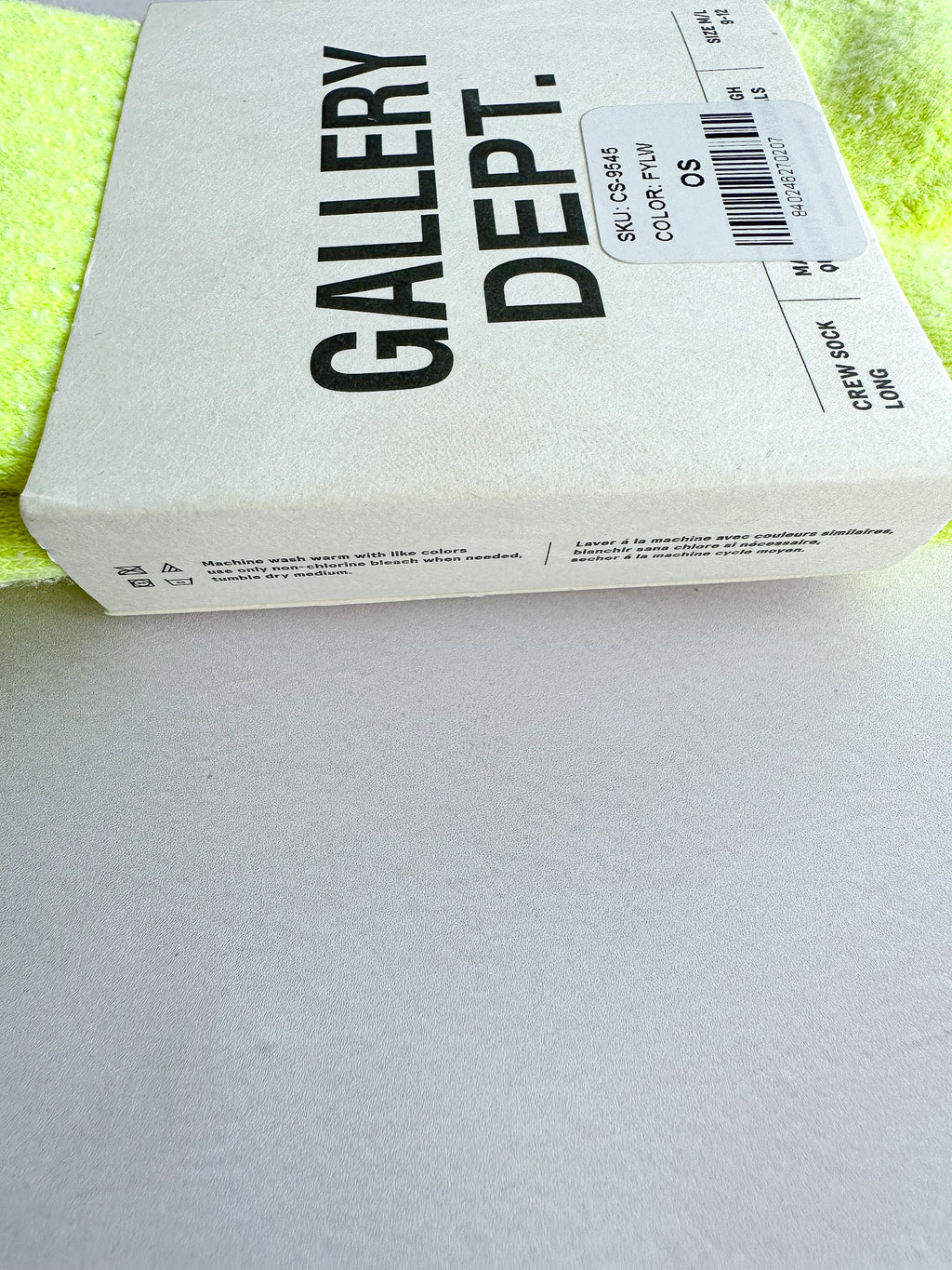 Gallery Dept. Long Crew Neon Lime Socks