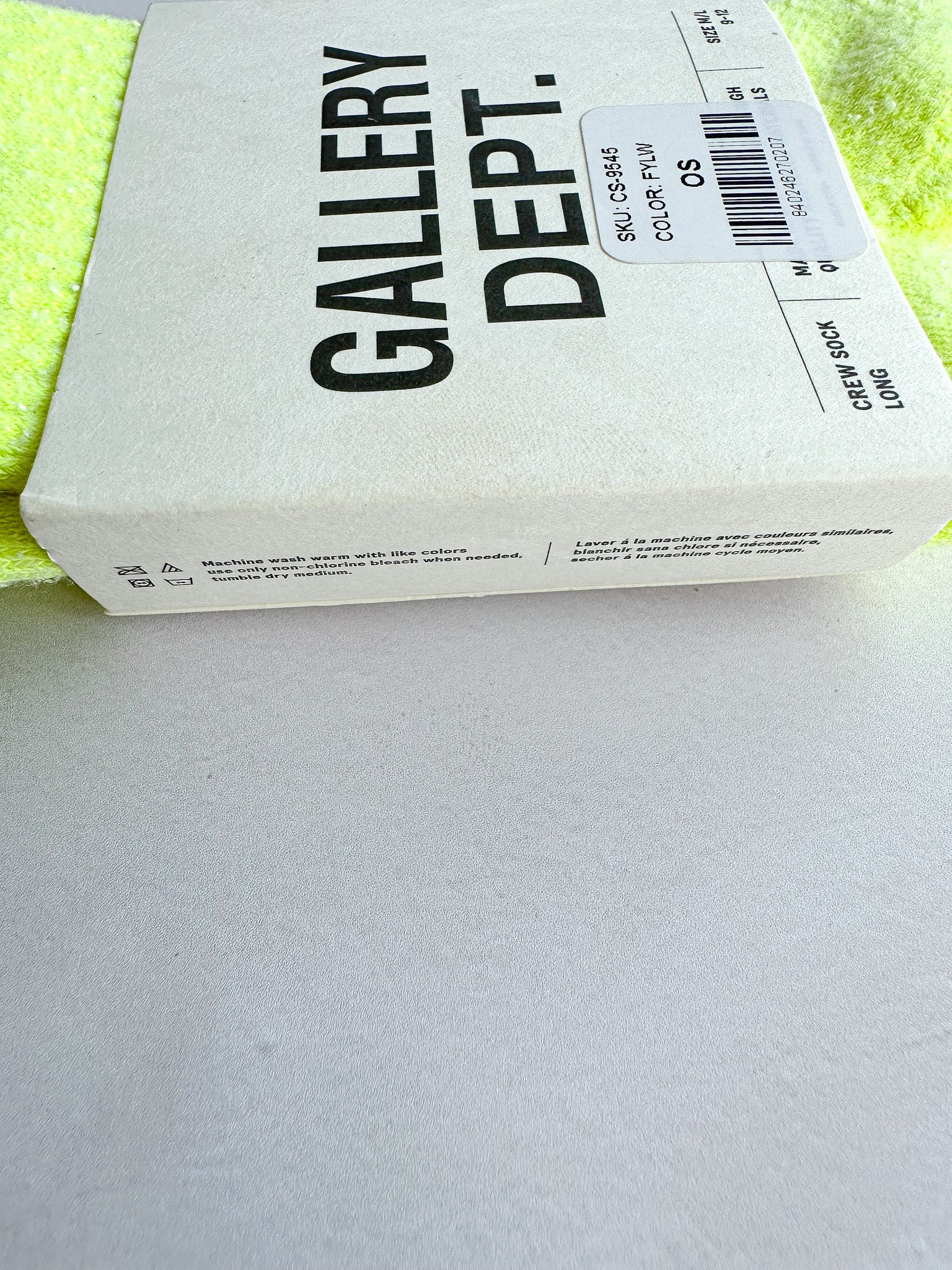 Gallery Dept. Long Crew Neon Lime Socks