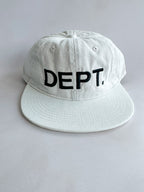 Gallery Dept White cap with 'DEPT.' text on a light gray background