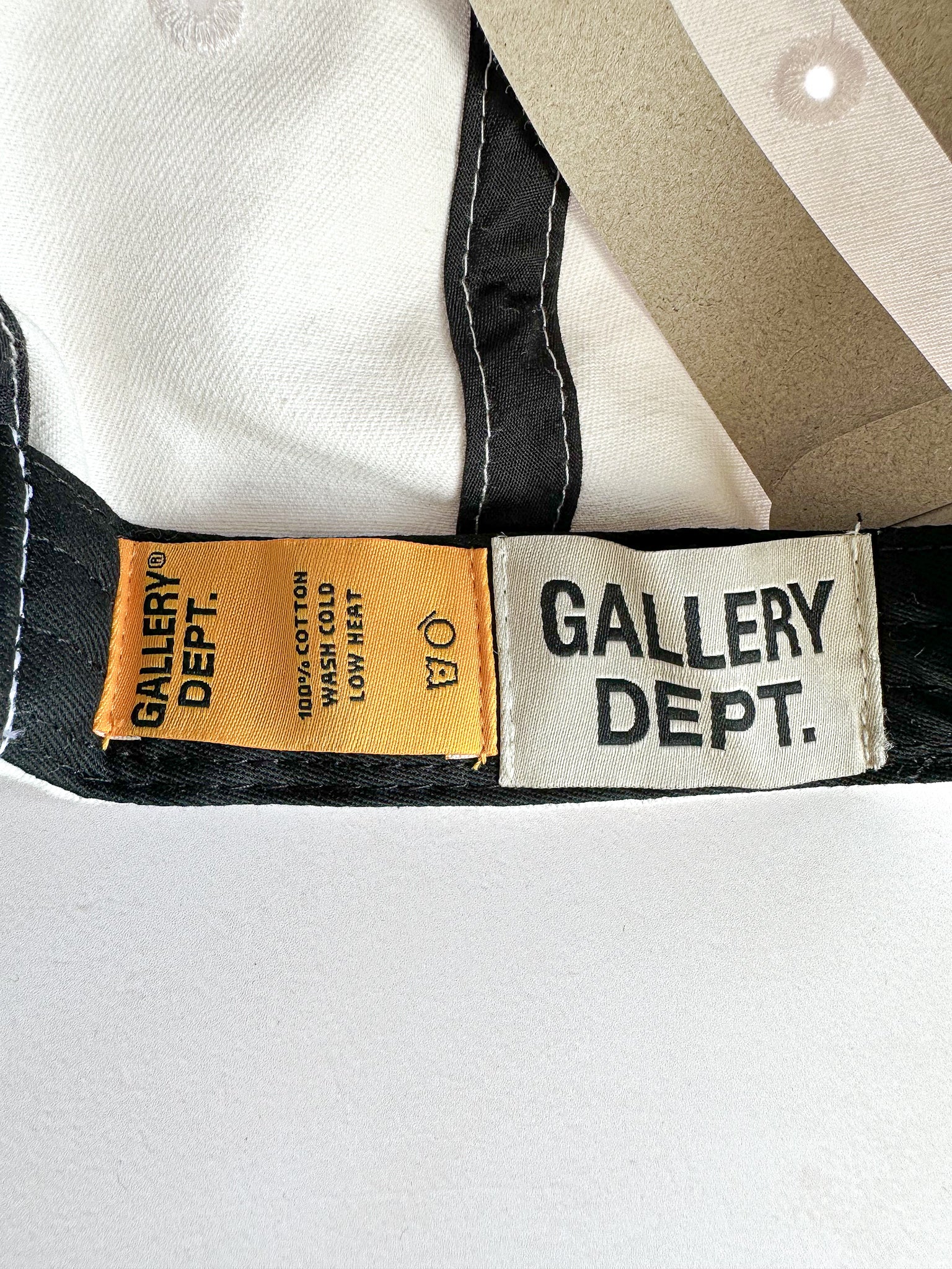 Gallery Dept Milk White Embroidered Logo Baseball Cap