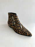 Saint Laurent Stan Boots in Leopard Print Suede