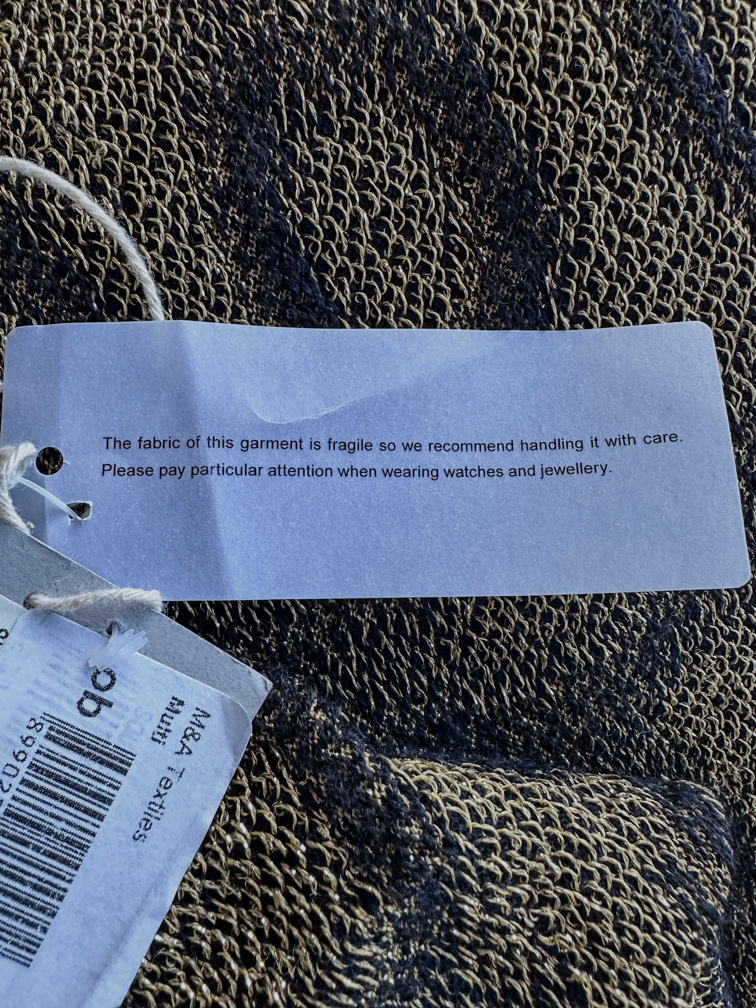 Vivienne Westwood Squiggle Print Knit Black Gold Metallic Mini Dress