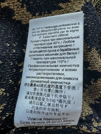 Vivienne Westwood Squiggle Print Knit Black Gold Metallic Mini Dress