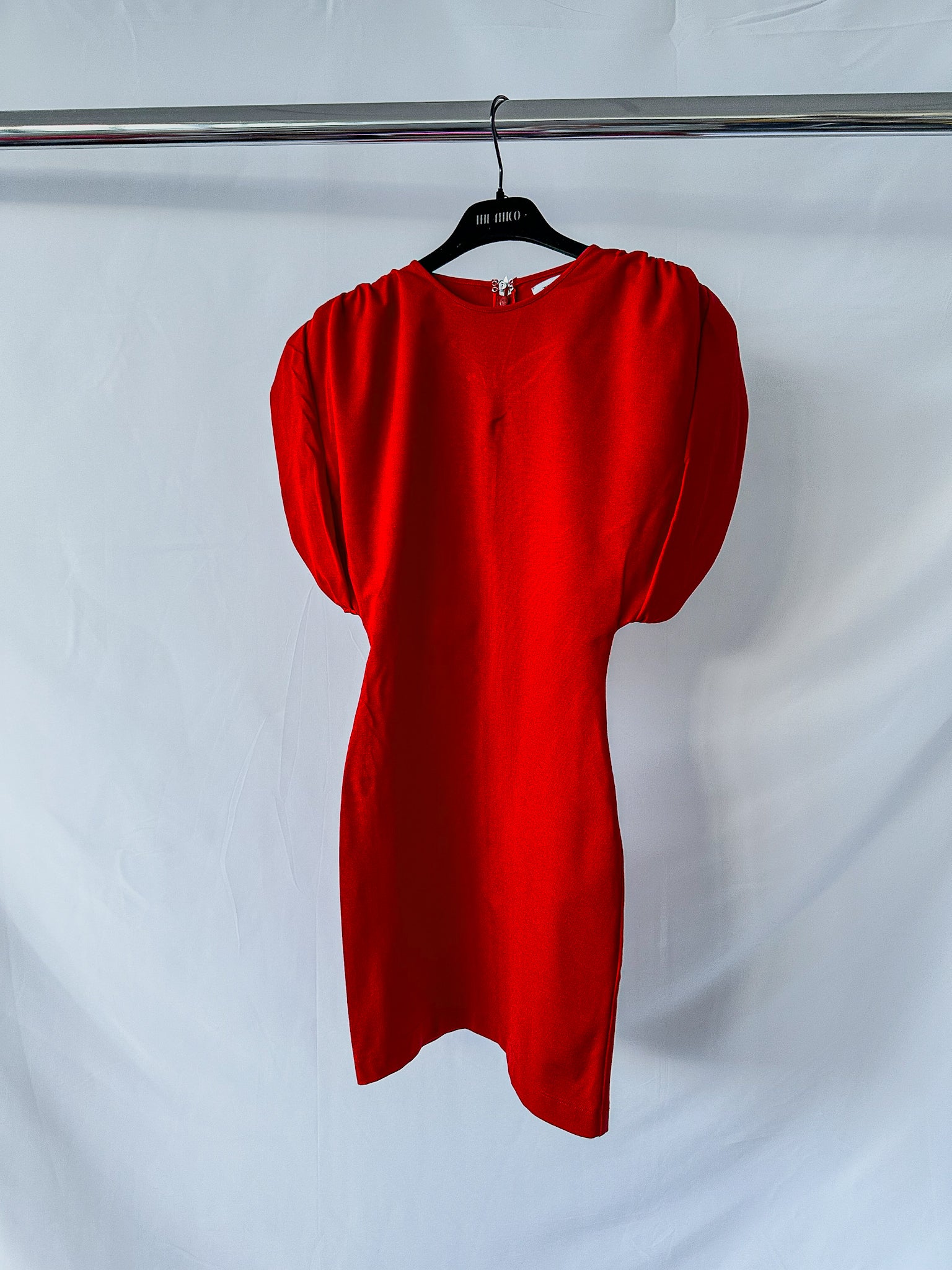 attico red dress $1250 The Attico Women's Red Kara V-Neck Open-Back Maxi Dress Size 42