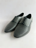 Saint Laurent Studded Black Leather Oxford Shoes