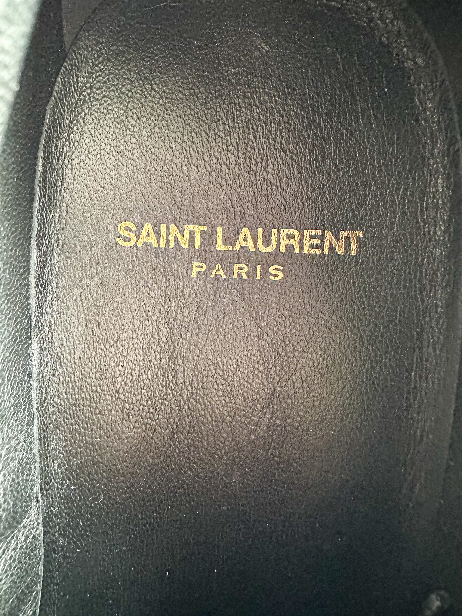 Saint Laurent Studded Black Leather Oxford Shoes