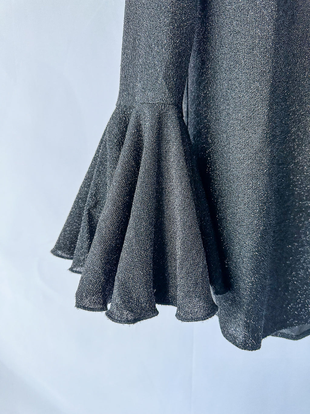 Sleeper Black Lurex Sparkly Long Sleeve Top Blouse