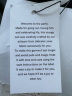 Sleeper Black Lurex Sparkly Long Sleeve Top Blouse