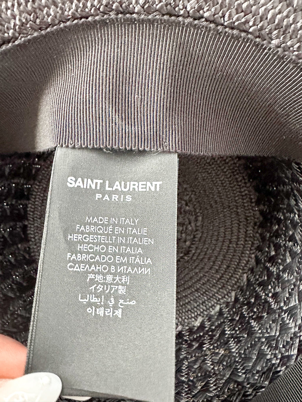 Saint Laurent Black Fedora Hat