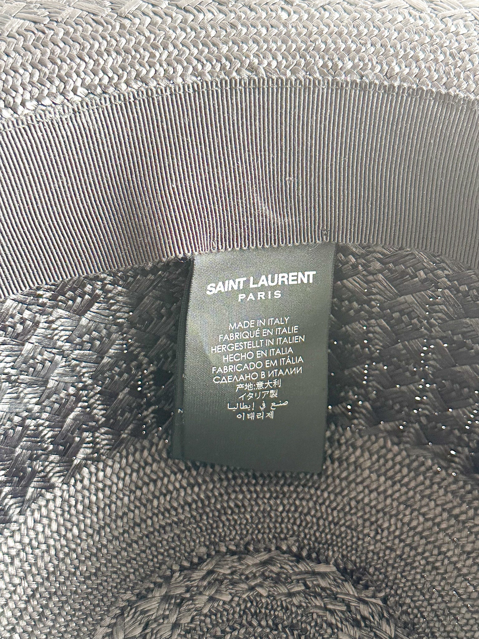 Saint Laurent Black Fedora Hat