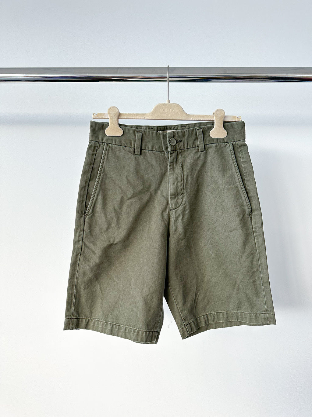 Agolde Herren Vinson Chino-Shorts aus Baumwolle mit mittlerer Leibhöhe, Moosgrün