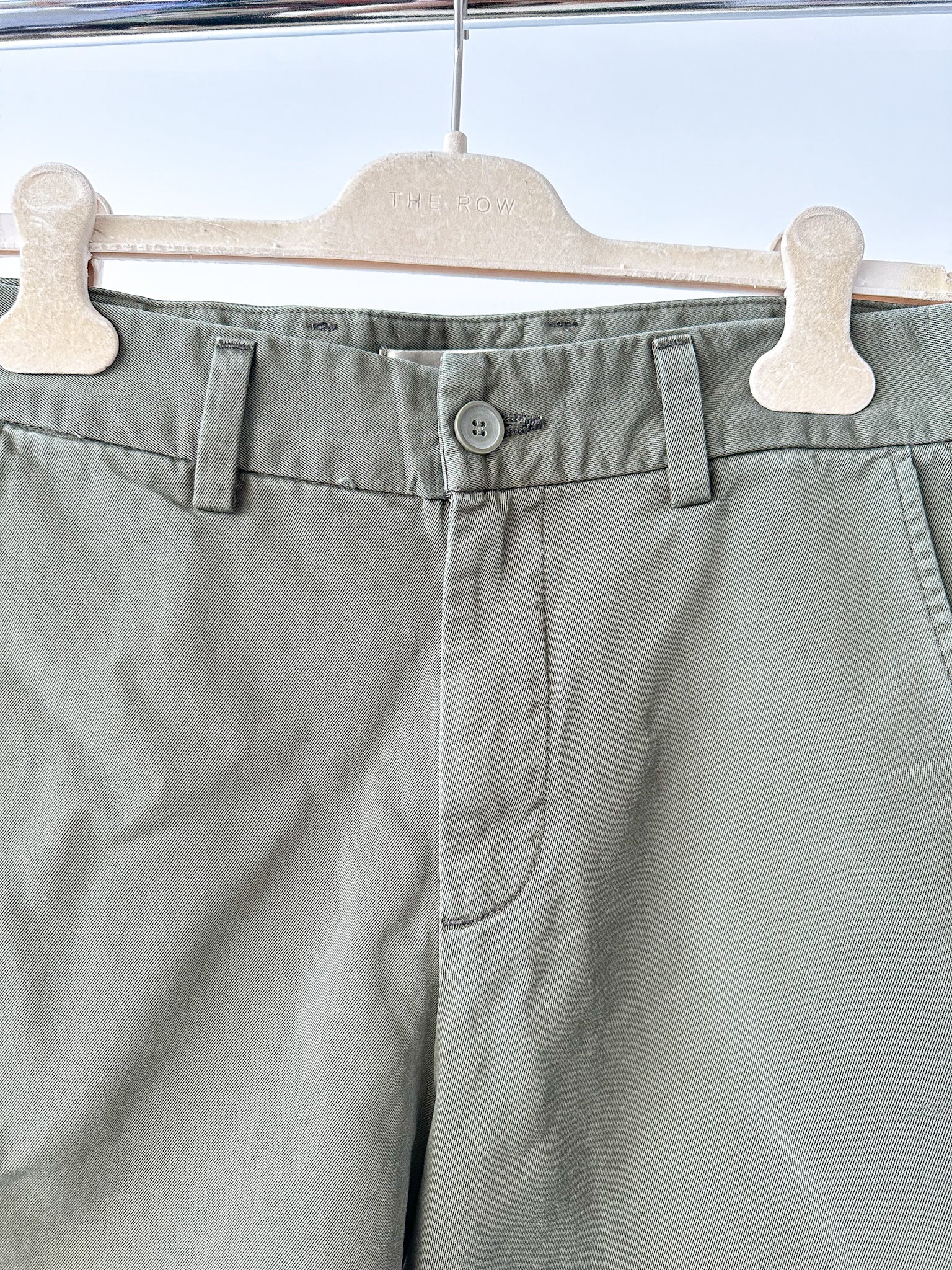 Agolde Herren Vinson Chino-Shorts aus Baumwolle mit mittlerer Leibhöhe, Moosgrün