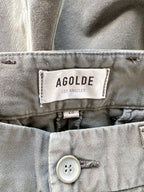Agolde Herren Vinson Chino-Shorts aus Baumwolle mit mittlerer Leibhöhe, Moosgrün
