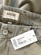 Agolde Herren Vinson Chino-Shorts aus Baumwolle mit mittlerer Leibhöhe, Moosgrün