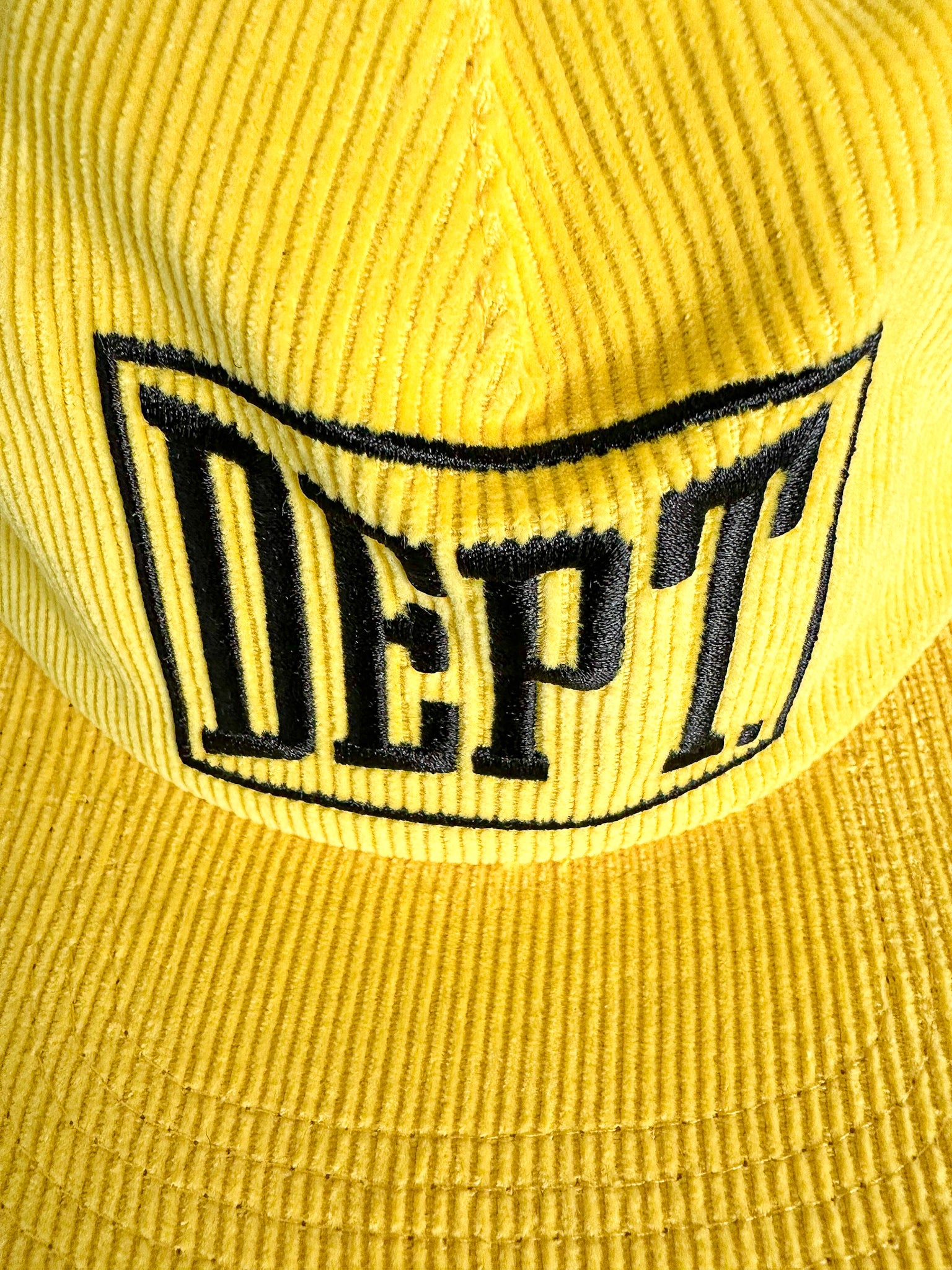 Gallery Dept. Mens Gym Logo Corduroy Yellow Baseball Cap
