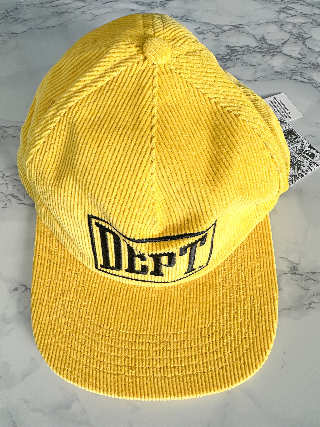 Gallery Dept. Mens Gym Logo Corduroy Yellow Baseball Cap