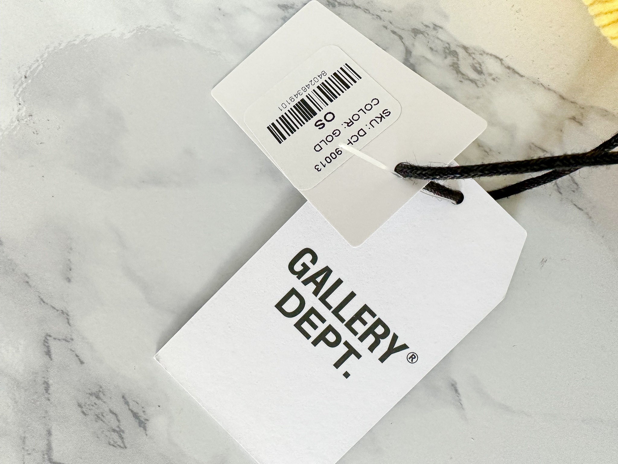 Gallery Dept. Mens Gym Logo Corduroy Yellow Baseball Cap