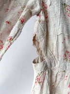 Needle & Thread Vintage Ditsy Sophia Long Sleeve Micro Mini Dress in Moonshine