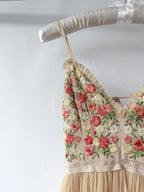 Needle & Thread Floral Embroidered Tulle Midi Dress