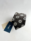 Drake's Michael J Drake Brown Silver Circle Taffeta Silk Tie