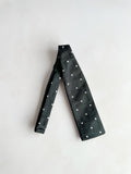 Drake's Black White Spotted Bowtie