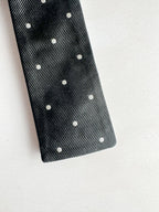 Drake's Black White Spotted Bowtie