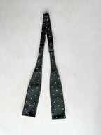 Drake's Black White Spotted Bowtie