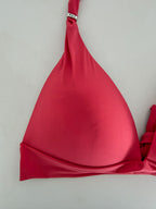 Pain De Sucre Seitlich gebundene Bikinihose in Diva Blush Pink