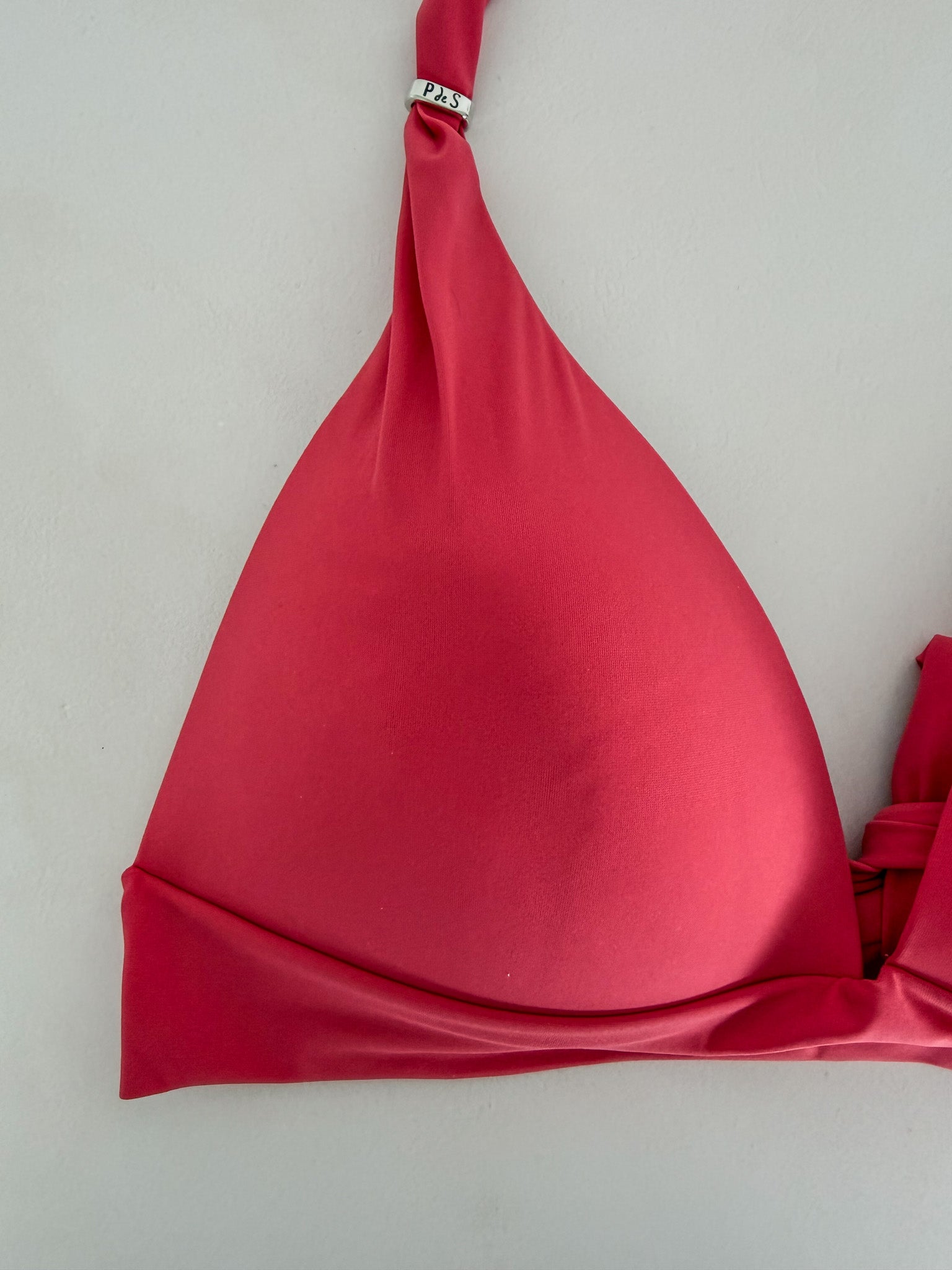 Pain De Sucre Seitlich gebundene Bikinihose in Diva Blush Pink