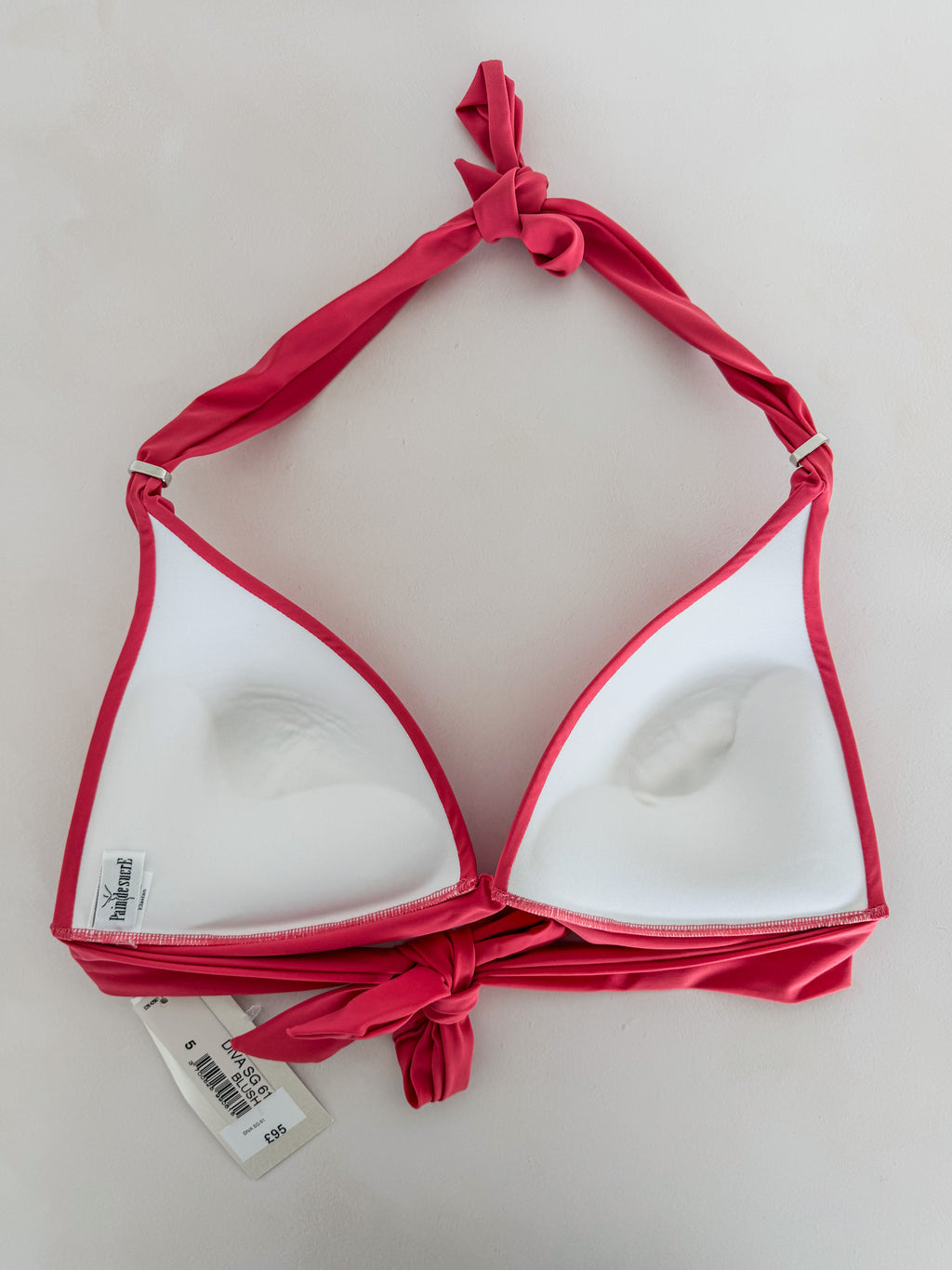 Pain De Sucre Seitlich gebundene Bikinihose in Diva Blush Pink